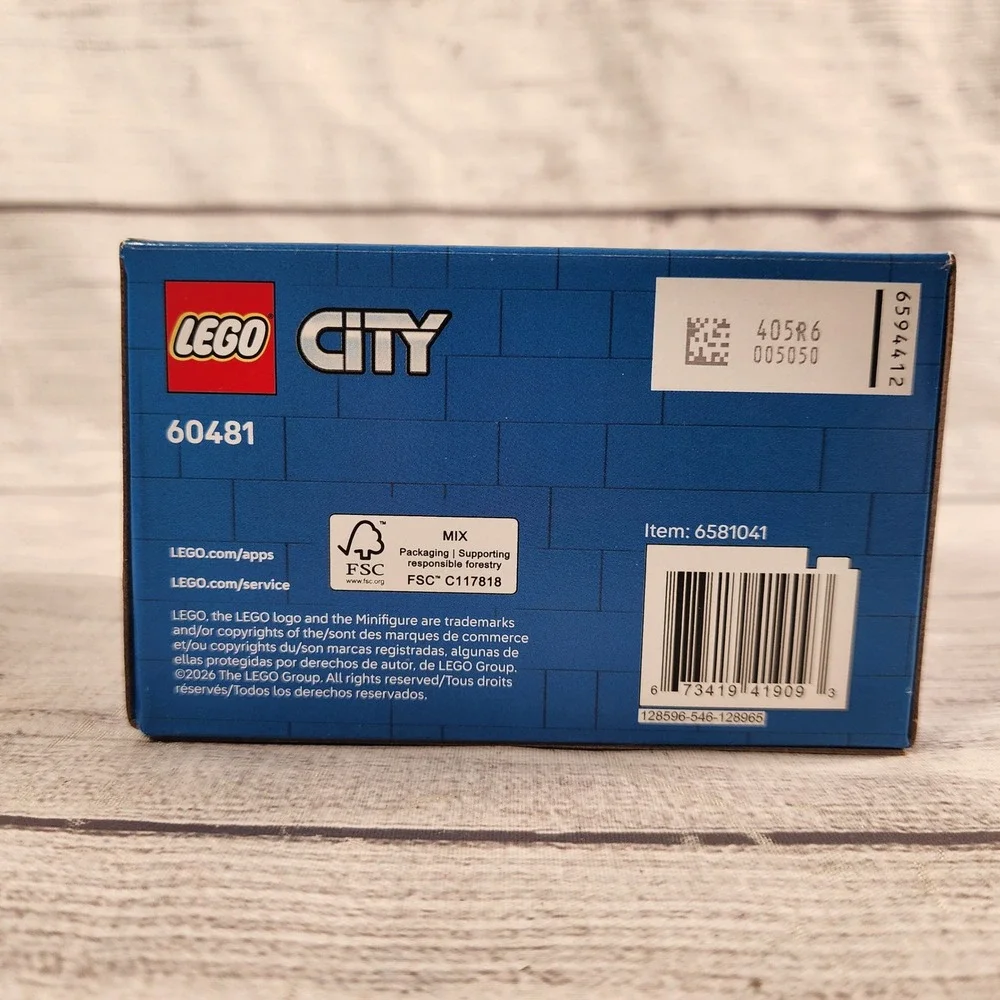 LEGO City Fire Truck 60482 and Police Truck 60481 Great Vehicles Set Bundle New